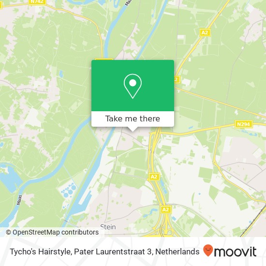 Tycho's Hairstyle, Pater Laurentstraat 3 map