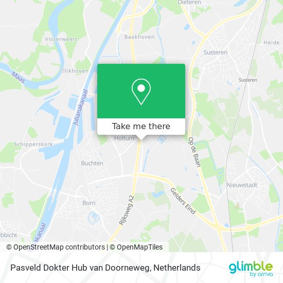 Pasveld Dokter Hub van Doorneweg map