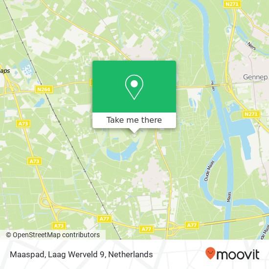 Maaspad, Laag Werveld 9 Karte