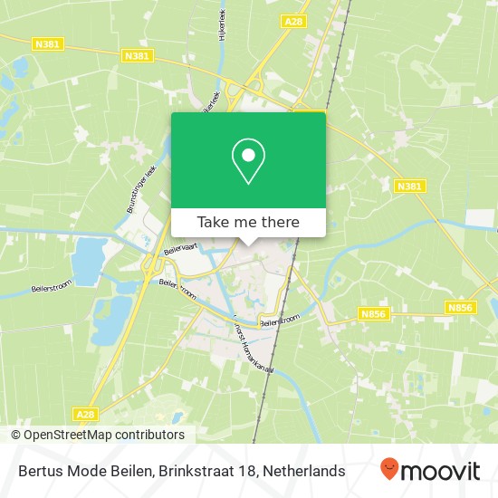 Bertus Mode Beilen, Brinkstraat 18 map