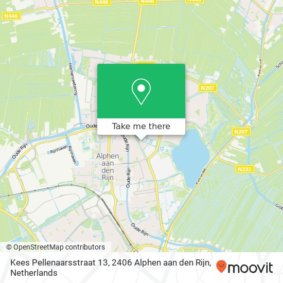 Kees Pellenaarsstraat 13, 2406 Alphen aan den Rijn map