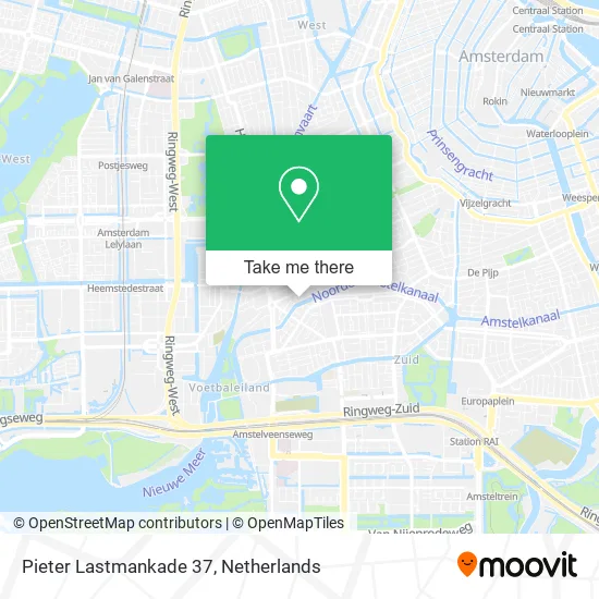 Pieter Lastmankade 37 map