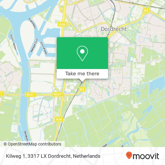 Kilweg 1, 3317 LX Dordrecht Karte