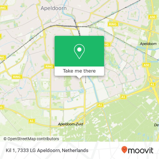 Kil 1, 7333 LG Apeldoorn map