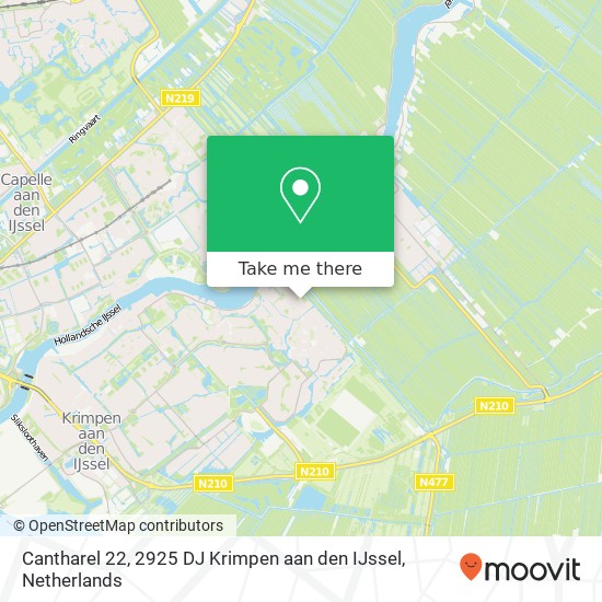 Cantharel 22, 2925 DJ Krimpen aan den IJssel map