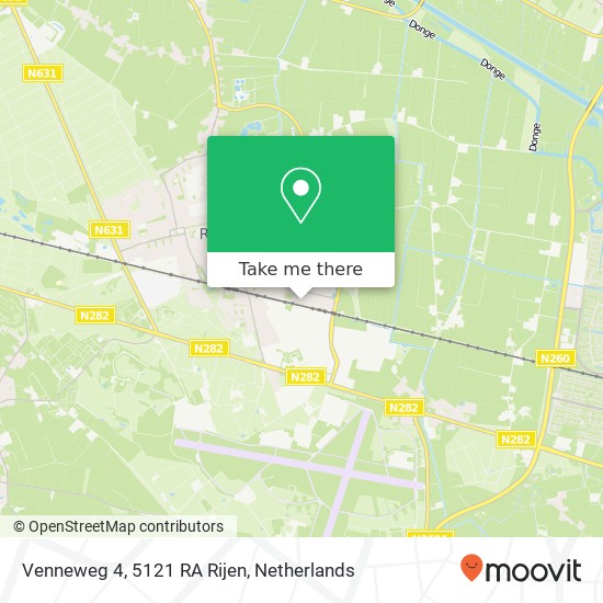 Venneweg 4, 5121 RA Rijen map