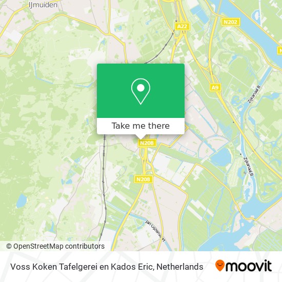 Voss Koken Tafelgerei en Kados Eric map