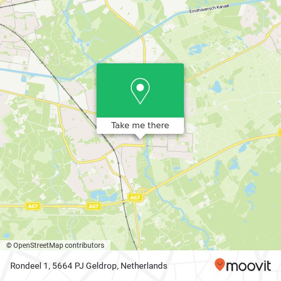 Rondeel 1, 5664 PJ Geldrop Karte