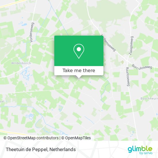 Theetuin de Peppel Karte