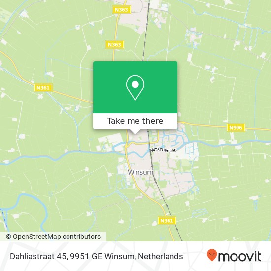 Dahliastraat 45, 9951 GE Winsum map