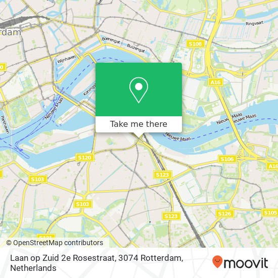 Laan op Zuid 2e Rosestraat, 3074 Rotterdam Karte