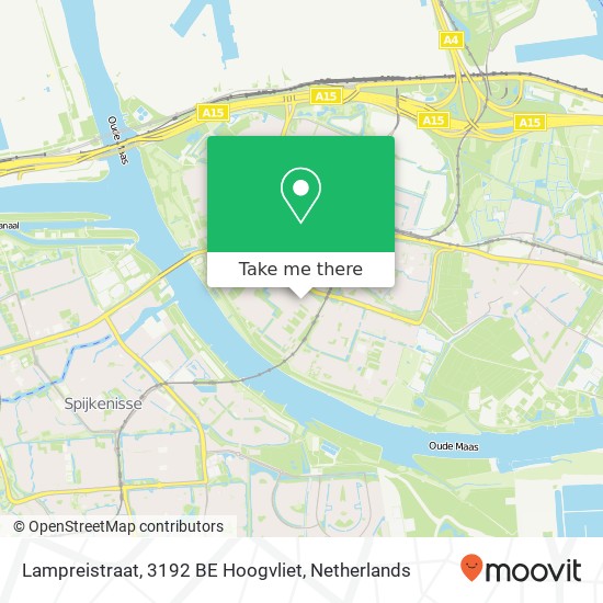 Lampreistraat, 3192 BE Hoogvliet map