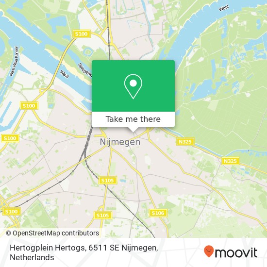 Hertogplein Hertogs, 6511 SE Nijmegen Karte
