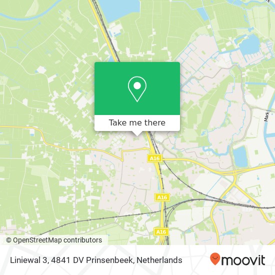 Liniewal 3, 4841 DV Prinsenbeek map