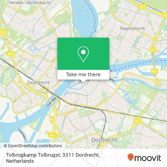 Tolbrugkamp Tolbrugst, 3311 Dordrecht map
