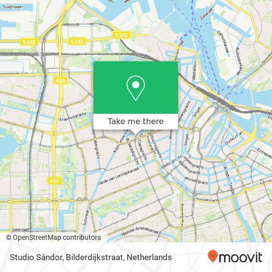 Studio Sándor, Bilderdijkstraat map