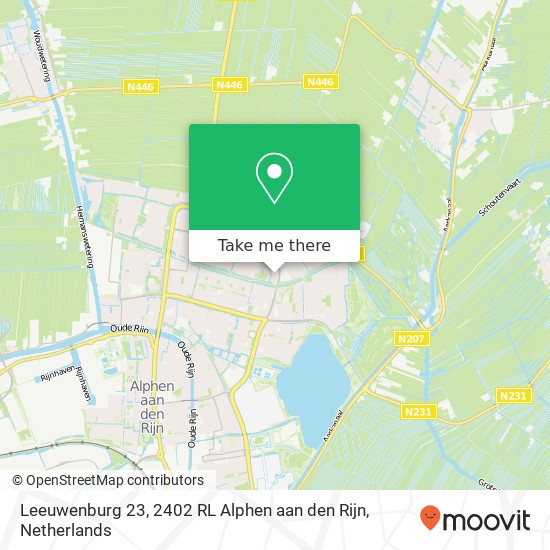 Leeuwenburg 23, 2402 RL Alphen aan den Rijn map