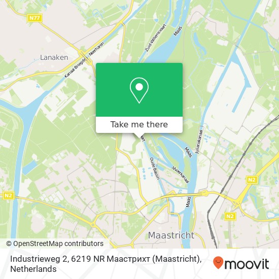 Industrieweg 2, 6219 NR Маастрихт (Maastricht) map