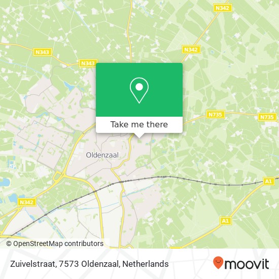 Zuivelstraat, 7573 Oldenzaal map