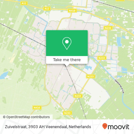 Zuivelstraat, 3903 AH Veenendaal map