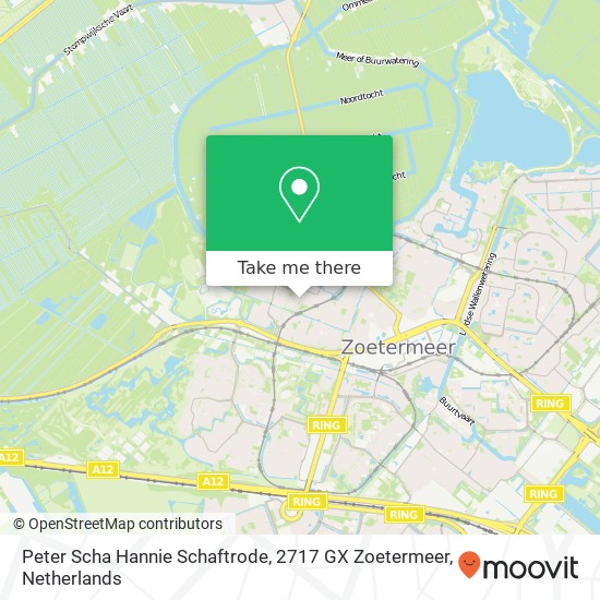 Peter Scha Hannie Schaftrode, 2717 GX Zoetermeer map