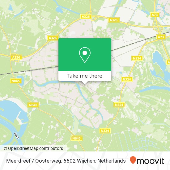 Meerdreef / Oosterweg, 6602 Wijchen map