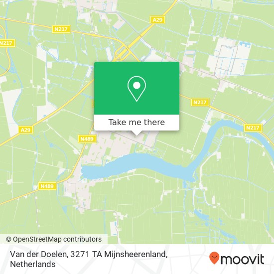 Van der Doelen, 3271 TA Mijnsheerenland map