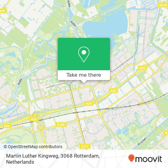 Martin Luther Kingweg, 3068 Rotterdam map