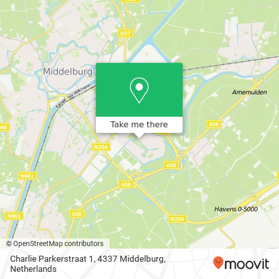 Charlie Parkerstraat 1, 4337 Middelburg map