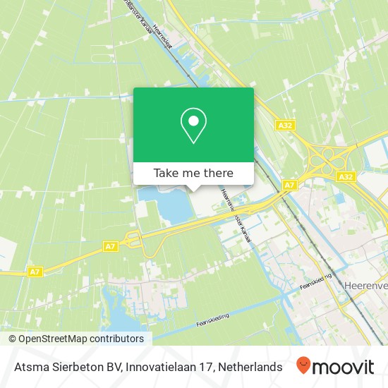 Atsma Sierbeton BV, Innovatielaan 17 Karte