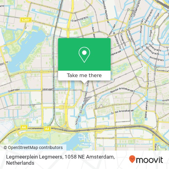 Legmeerplein Legmeers, 1058 NE Amsterdam map