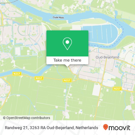 Randweg 21, 3263 RA Oud-Beijerland Karte