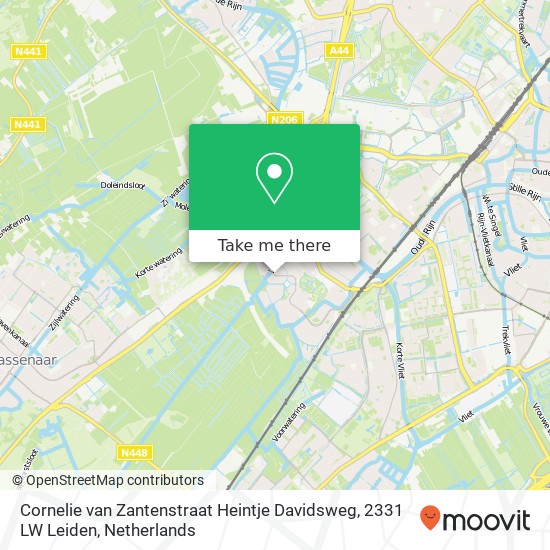Cornelie van Zantenstraat Heintje Davidsweg, 2331 LW Leiden Karte