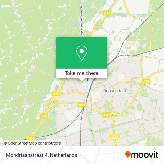 Mondriaanstraat 4 map