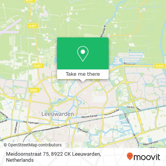 Meidoornstraat 75, 8922 CK Leeuwarden map