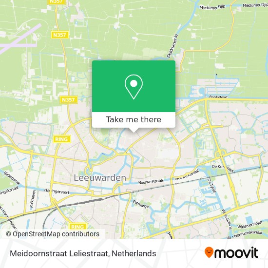 Meidoornstraat Leliestraat map