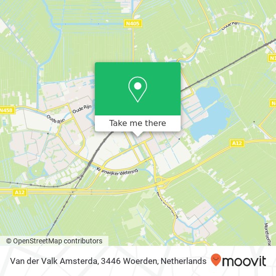 Van der Valk Amsterda, 3446 Woerden map