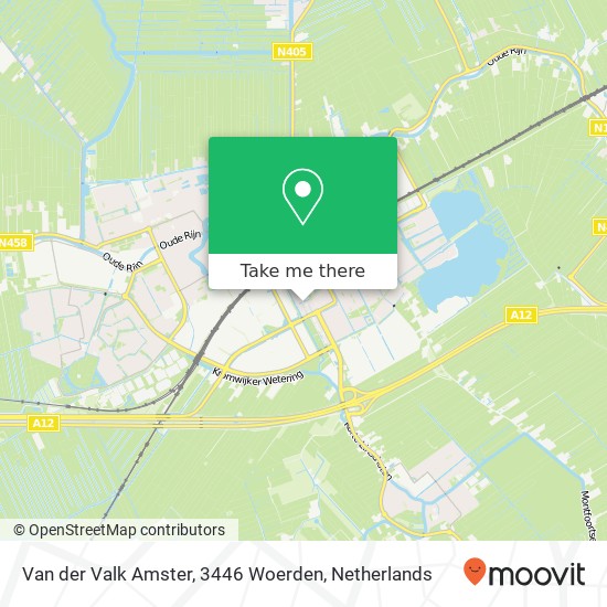 Van der Valk Amster, 3446 Woerden map