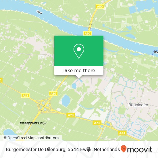 Burgemeester De Uilenburg, 6644 Ewijk Karte