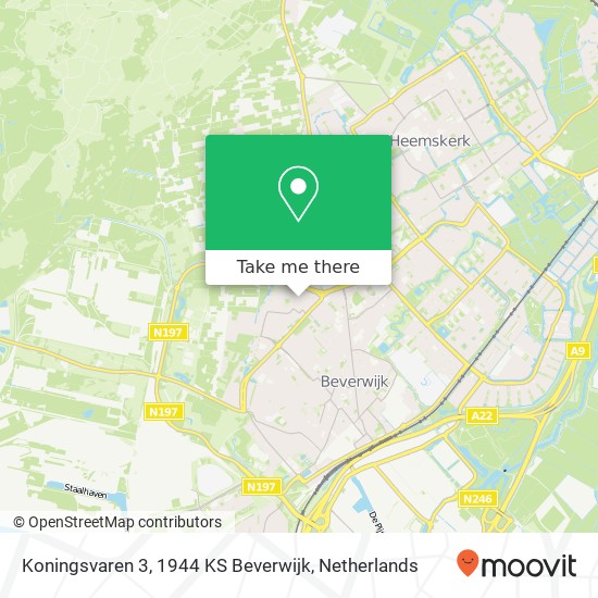 Koningsvaren 3, 1944 KS Beverwijk Karte