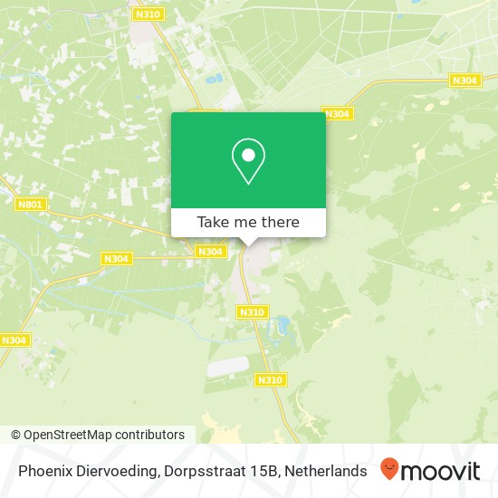 Phoenix Diervoeding, Dorpsstraat 15B map