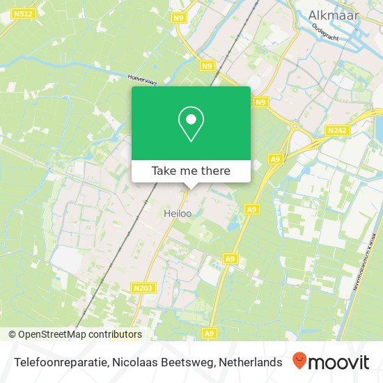 Telefoonreparatie, Nicolaas Beetsweg Karte