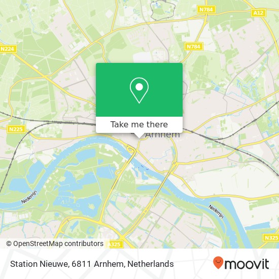 Station Nieuwe, 6811 Arnhem Karte