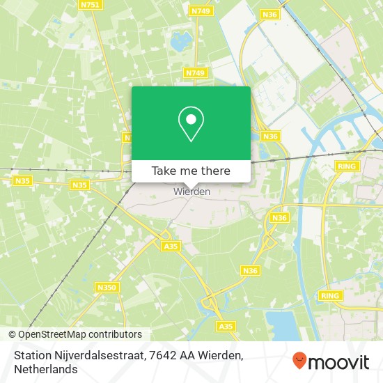 Station Nijverdalsestraat, 7642 AA Wierden map