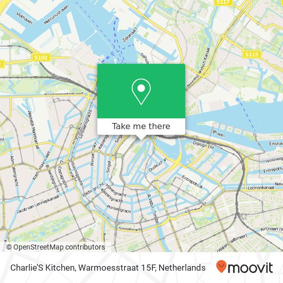 Charlie’S Kitchen, Warmoesstraat 15F map