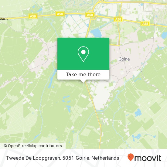 Tweede De Loopgraven, 5051 Goirle map