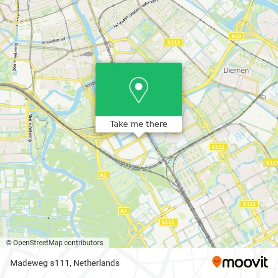 Madeweg s111 map