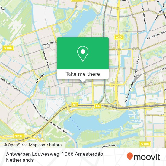 Antwerpen Louwesweg, 1066 Amesterdão map