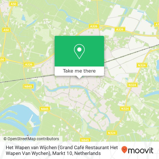 Het Wapen van Wijchen (Grand Café Restaurant Het Wapen Van Wychen), Markt 10 Karte