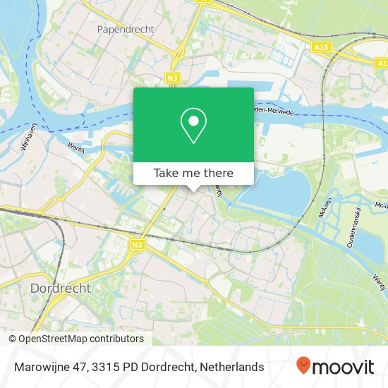 Marowijne 47, 3315 PD Dordrecht map